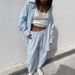 Women's Vertical Striped Shirt And Tie Waist Trousers Set European American Style Spring 2026 New Two Piece Cross Border Clothing_ecoleips.com