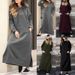 Oversized Hooded Sweater Dress – Plush Fleece-Lined Long Tunic With Pockets (10 Colors, S-5xl) Stealthy Warmth_ecoleips.com