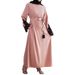 Verve New 2025 Spring Muslim Women's Embroidered Sequin Cuff Robe_ecoleips.com