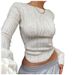 Summer OL Style Women's Patchwork Slim Fit T-Shirt Long Sleeve round Neck Pullover Top for Wholesale And Agency_ecoleips.com