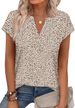 WIHOLL Womens Summer Tops V Neck T Shirts Cap Sleeve Business Casual Outfits Loose Fit Beach Vacation Clothes Basic Tees_ecoleips.com