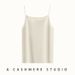 New Autumn Winter Solid Color Women's Cashmere Camisole, Soft And Skin-friendly, Sleeveless Vest With Double Shoulder_ecoleips.com