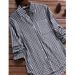 Loose Plaid Lapel Long Sleeve Retro Pocket Shirt_ecoleips.com