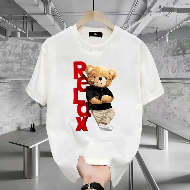 2025 Summer Loose Men And Women Pullover 100% Cotton Short Sleeve T-shirt_ecoleips.com