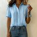 2026 European And American Summer Cross-Border Women's Clothing Independent Station Casual Cotton-Linen Turn-Down_ecoleips.com