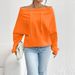 Women's Casual Off Shoulder Top With Drawstring Detail - Stylish & Comfortable Loose Fit Blouse For Everyday Wear_ecoleips.com
