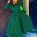 . Cro-border Foreign Trade Women' Clothing 2025 Autumn New Fahion Elegant Quare-neck Long-leeve Lim-fit_ecoleips.com
