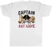Women's T-Shirts Personalised Captain Any Name Pirate Hat Patch Mens T-Shirt Tee Gift Top_ecoleips.com