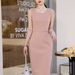 Women's Clothing Long Sleeve High-end Temperament Professional Suit Goddess Fan Two-piece Dress Celebrity Style_ecoleips.com