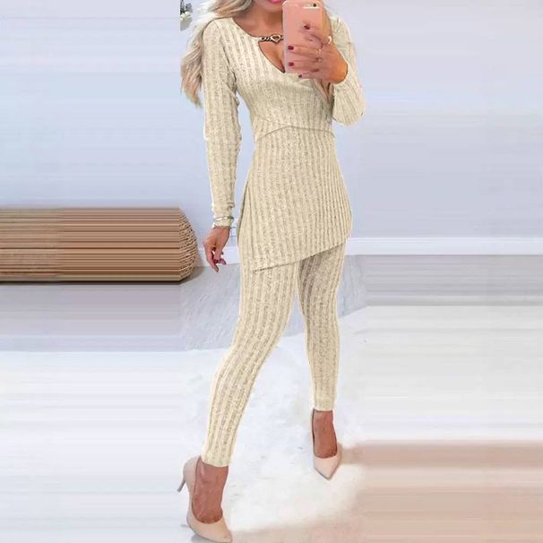 Women's Clothing Fashionable Temperament High Collar Metal Button Ribbed Sweater Dress_ecoleips.com