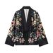 Women's Floral Satin Kimono Sleepwear Set – Luxe & Breathable Summer Pajamas | Loose Fit Lounge Set_ecoleips.com