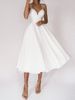 Women's multi-colored halter sexy swing dress_ecoleips.com