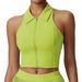 Women's Clothing Front Zipper Integrated Yoga Vest High Strength Sports Bra Shockproof Running Gathered Anti Sagging Fitness Bra_ecoleips.com