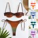 Women's Clothing Bikini Underwire Swimsuit Three point Sexy Swimsuit Women's Gradient Color_ecoleips.com