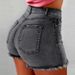 Women's High Waist Tassel Ripped Denim Shorts England Style Fashion Hot Pants For Spring/Summer_ecoleips.com
