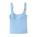 Bow Detail Stretch Tank Top | Elegant Women's Summer Casual Sleeveless Blouse Breathable Polyester Blend_ecoleips.com