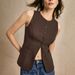 Women's Solid Color Button Down Sleeveless Vest Top – Round Neck Casual Tank For Summer Office 2026_ecoleips.com