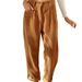 Women's Retro Art Corduroy Harem Pants Casual Fashion Spring Autumn Ladies Polyester_ecoleips.com