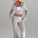 2025 Autumn New European American Cross-Border Women's Slim Fit Short Hooded Top And Casual Pants Fashion Set For Women_ecoleips.com