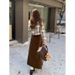 Autumn And Winter Two-piece Set, Thick Woolen Short Coat , 2024 New Style Pleated Long Skirt, Fashionable Suit For_ecoleips.com