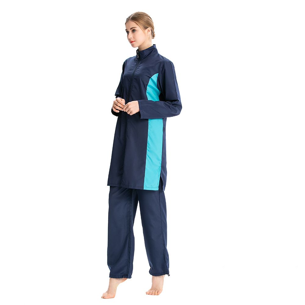 Women's Clothing Muslim Swimwear Southeast Asian Conservative Three Piece Sportswear Swimming Suit_ecoleips.com