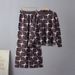 Women's Jacquard Knitted Two Piece Set round Neck Autumn Winter Fashionable And Versatile Cross Border European American Style_ecoleips.com