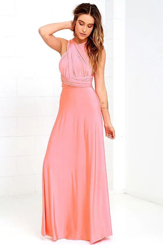 Sexy Women Multiway Wrap Convertible Boho Maxi Club Red Bandage Long Dress Party Bridesmaid Infinity Robe Longue Femme_ecoleips.com