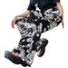 Summer Fashion Digital Full Print Casual Straight Leg Pants for Women Loose Fit Simple Style Suitable for Men Niche Heavyweight_ecoleips.com