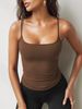 Women's Summer Style Milk Silk Slim Short Vest Top Hot Girl Suspenders Bottoming Inner Wear European American Clothing_ecoleips.com