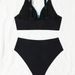 Women's Sexy Two Piece Swimsuit European American Style Cross Print Bikini Swimwear Huludao_ecoleips.com