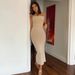 European And American Cross-border 2025 New Women's Fashion Solid Color Sexy Backless Sleeveless Slim-fit Bodycon Slip_ecoleips.com