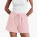 Women's Clothing Casual Shorts Elastic Waistband Drawstring Summer Style Topstitching Pockets_ecoleips.com
