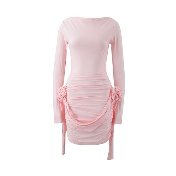 Women's Clothing Autumn And Winter Sexy Hot Girl Outfit Ins Printed Dress_ecoleips.com