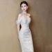 Elegant Off-Shoulder French Mermaid Style Wedding Dress for Petite Brides Simple plus Size Light 2026 New Style Wedding Gown_ecoleips.com