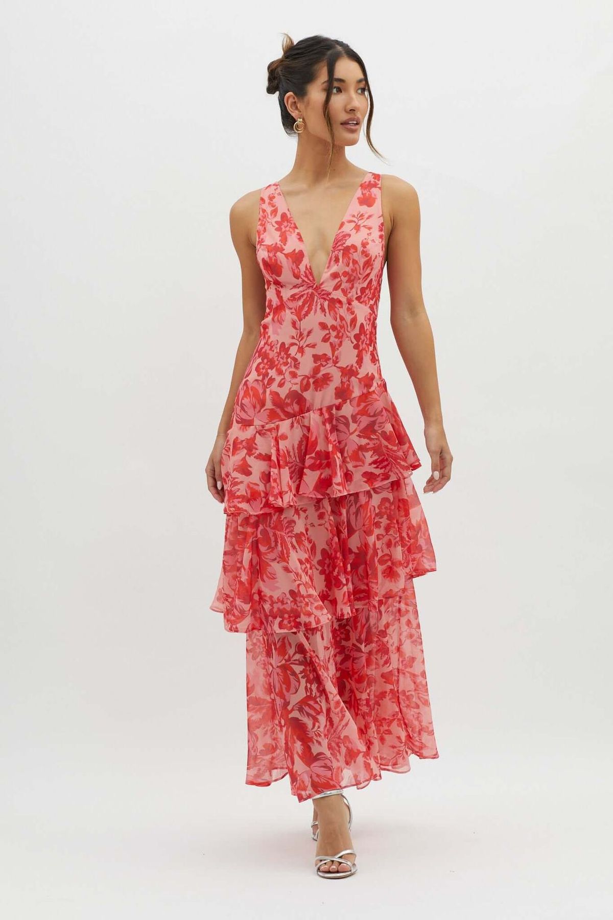 Pure Desire Halterneck Dress Women's Chiffon Summer Slim Ruffled Skirt_ecoleips.com