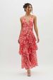 Sexy Halter Neck Chiffon Dress - Summer Bodycon Dress With Ruffled Hem, Elegant Sleeveless Dress For Women_ecoleips.com