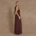 In-stock European And American Cross-border 2025 New Women's High-end Elegant Sleeveless Ruched Slim-fit Long Solid_ecoleips.com