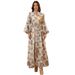 Women's Clothing Jalabiya Muslim Ethnic Women's Clothing Sequins Burnt Flower Evening Dress Big Swing Dress_ecoleips.com