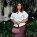 Women's V Neck Knit Blouse, Batwing Short Sleeve Button Down Cardigan, Casual Elegant Knitwear Top For Office Daily_ecoleips.com