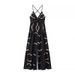 Women's Sexy Summer Dress - Halter Neck Backless With High Slit, Slim Fit Long Skirt (Trendy European & American Style)_ecoleips.com