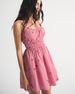 Women Summer Spaghetti Strap Floral Print Mini Dress Slimming Casual Beach Vacation Sundress_ecoleips.com