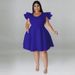 Plus Size Women's Clothing European American Style New Full Skirt Dress Multi Color Self-Produced_ecoleips.com
