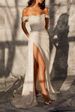 Women's Clothing Sexy Shiny Slit Prom Dress New Style_ecoleips.com