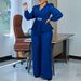Women's Clothing New Ol Fashion Tongle Long Sleeved Top Wide Leg Pants Suit Two Piece Suit_ecoleips.com