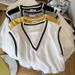 Women's Clothing Summer New Design Version V Neck Two Piece T Shirt Top Ice Silk Knit Sweater Female_ecoleips.com