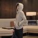 European-style High-end Double-zipper Hooded Sweatshirt Jacket For Women, 2025 Spring New Fashion, Loose And Stylish Top_ecoleips.com