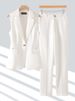 Women's Clothing New Autumn High End Slim Temperament Professional Vest Two Piece Suit_ecoleips.com