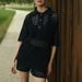Women's Clothing Spring And Summer Women's Sports Casual Suits New Knitted Shirt Shorts Two Piece Suit_ecoleips.com