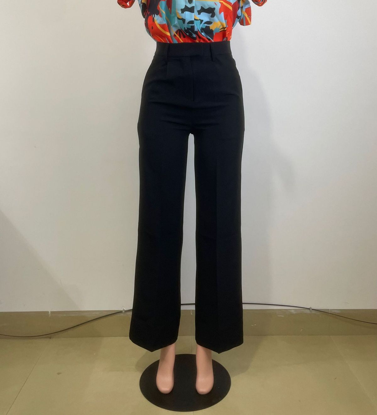 K Women's High Waisted Hanging Straight Leg Wide Leg Casual Pants For All Seasons_ecoleips.com