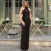 2025 Autumn New Fashion Slim Fit Wrinkled Button Round Neck Sleeveless Dress For Women Wholesale_ecoleips.com